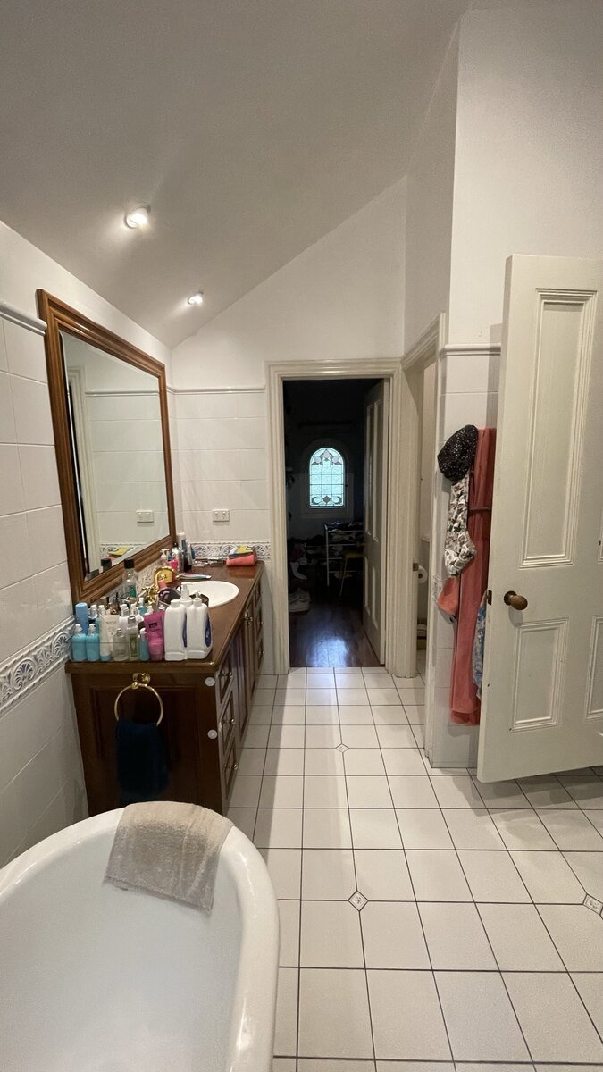 The original ensuite before the work